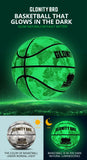 Glowing Green BasketBall For Men Women,Official Size 5/6/7 Soft Composite Leather In&Outdoor Street Luminous Ball Night Use Game