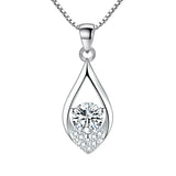 Colar feminino em prata esterlina 925, simples irregular coração e lua, gargantilha geométrica artesanal, joalheria fina, moda