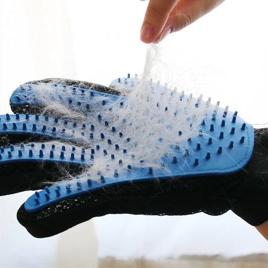 Guante para mascotas, cepillo para quitar el pelo de gatos, peine para perros, baño, removedor, limpieza, masaje para animales