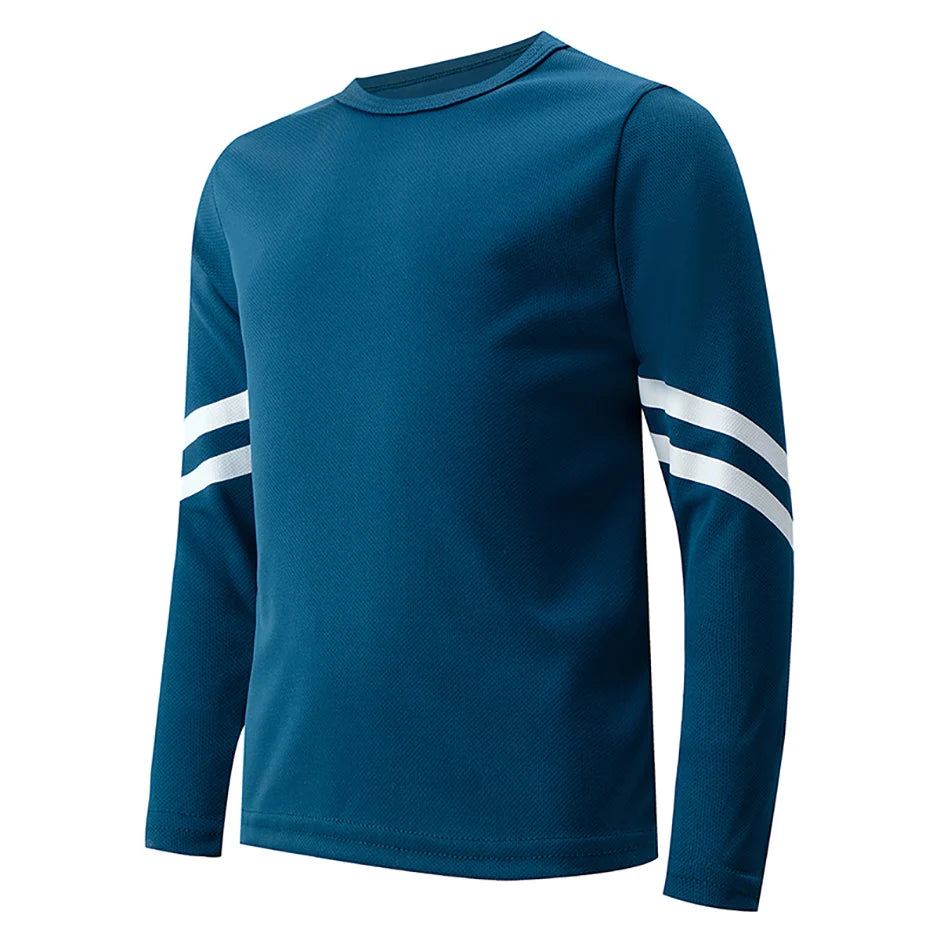 Children's quick-drying sports long sleeve T-shirt comfortable and fashionable sports running basketball football cycling T-shir