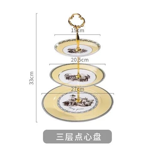 Nordic retro European tableware porcelain plates cups saucers pots high-end luxury sets creative home gifts