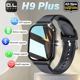 LAXASFIT New H9 Pro Max Smart Watch Dial to Answer Calls Calorie Tracking Heart Rate Oximetry Monitoring Bluetooth Smartwatch