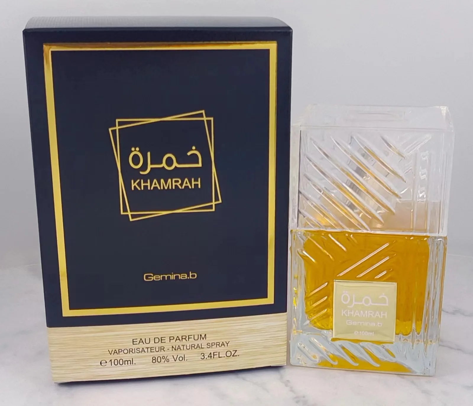 Khamrah Perfume Eau De Toilette Gift Box 100ml Unisex Arabian Oud Scent Gourmand Fragrance Long Lasting Perfume For Unisex
