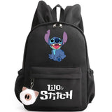 Mochila Disney Lilo Stitch para niñas, niños y adolescentes, informal, escolar, de viaje, con orejas de conejo