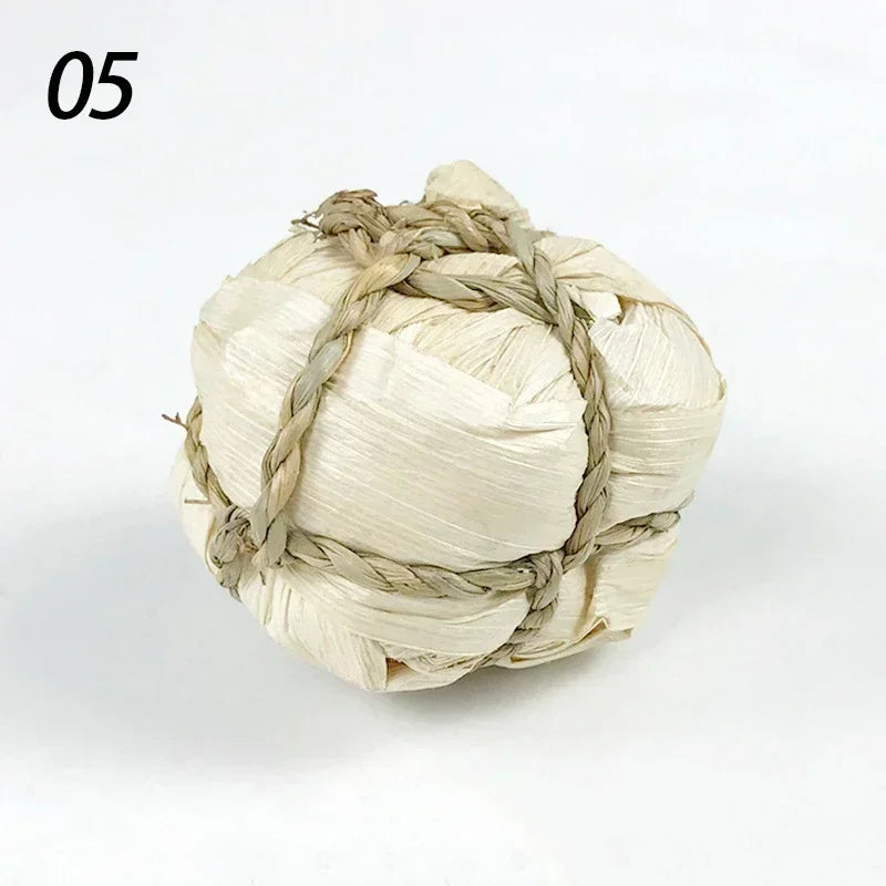 10 Styles 7CM Chewing Braided Ball Guinea Pig Rabbit Hamster Small Animal Play Pet Interactive Chew Toy Natural Grass Ball