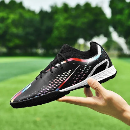 New Men Soccer Shoes Adult Kids Comfortable Football Boots Top Quality Breathable Sport Outdoor Training Shoes Non Slip FG