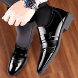 Luxury Men's Leather Shoes Retro Carved Lace-up Brogue Oxford Wedding Men Dress Shoes Male Formal Business Gentleman Office Shoes