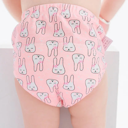 6 Layer Waterproof Reusable Cotton Baby Training Pants Infant Shorts Underwear Cloth Baby Diaper Nappies Panties Nappy Changing