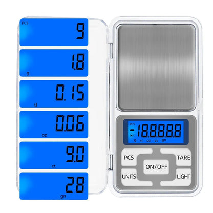 200g/300g/500g x 0.01g /0.1g/Mini Presicion Pocket Electronic Digital Scale for Gold Jewelry Balance Gram Scales