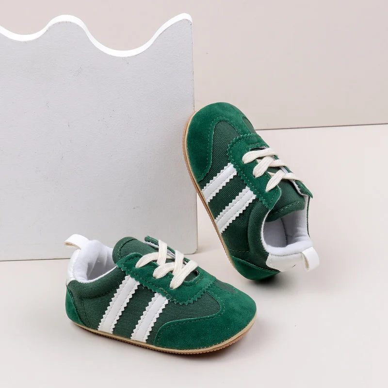 Hot Selling Baby Casual Sports Shoes Spring and Autumn Girls and Boys High Quality PVC Sole Anti Slip Prewalker Shoes BLS4034