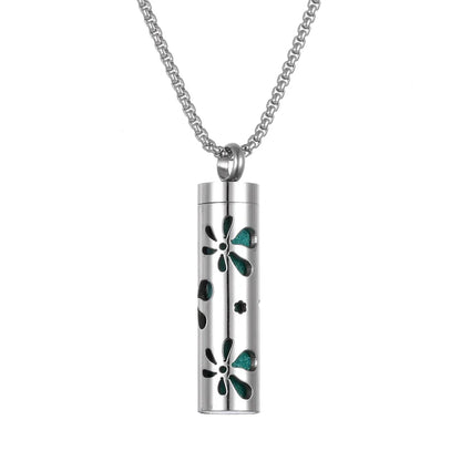 Stainless Steel Aromatherapy Necklace Diffuser Pendant Aroma Diffuser Locket Perfume Essential Oil Diffuser Pendant Necklace