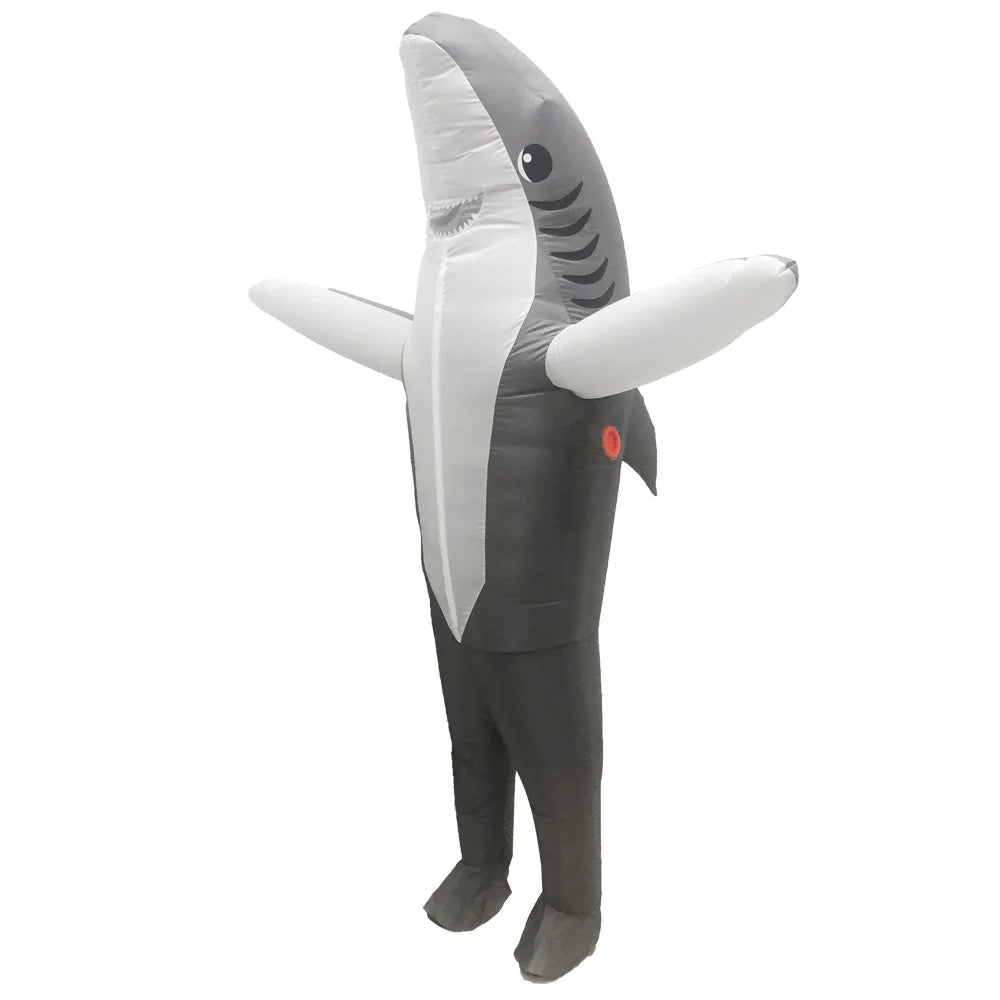 Adult Cute Animals Inflatable Costume Bunny Zebra Shark Bee Koala Cosplay Funny Suits For Halloween Purim Fancy Mascot Costumes