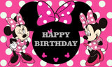 Disney Cartoon Theme Photography Background, Mickey, Minnie Mouse, Baby Shower, Happy Birthday, Gender Reveal, Banner for Children, 1Set 