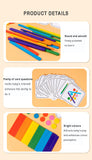 Early Learning Cognitive Rainbow Stick, Children's Color Matching Puzzle, Math Enlightenment, Puzzle Games, Montessori Block Toy