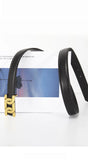 1Pc Women's Retro Belt, Alloy Buckle Fashion Casual Jeans Belt, High-End Long Skirt Pants Belt