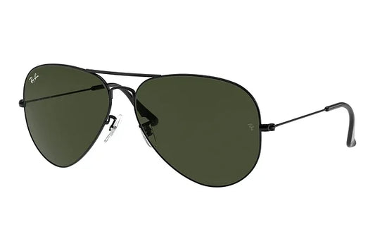 Rayban original 3026 Aviator Glass Lenses 62mm Sunglasses Unisex Oval Classic Metal Thin Frame in box