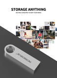 Waterproof USB Flash Drive, Pen Drive, 4GB, 8GB, 16GB, 32GB, 64GB, Metal Pendrive, Card Memory Stick Drives, U Disk with Key Ring