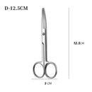 Instrumentos quirúrgicos de acero inoxidable con punta recta y curva, para suturar tejidos, tijeras, equipo médico de emergencia para campo.