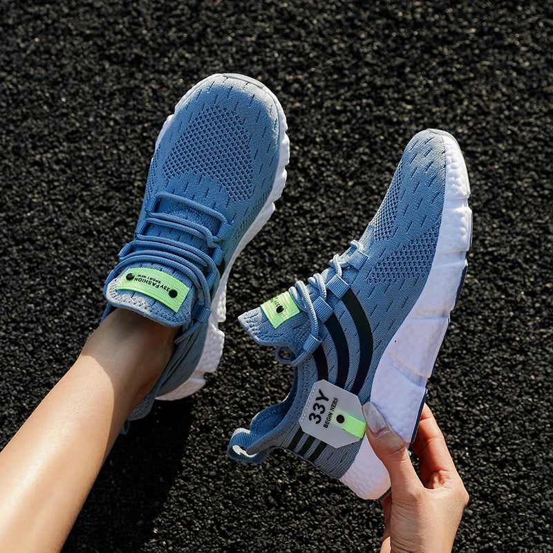 Men's Casual Sneakers Summer Breathable Sport Shoes Lightweight Outdoor Mesh Running Shoes Athletic Jogging Tennis Walking Shoes