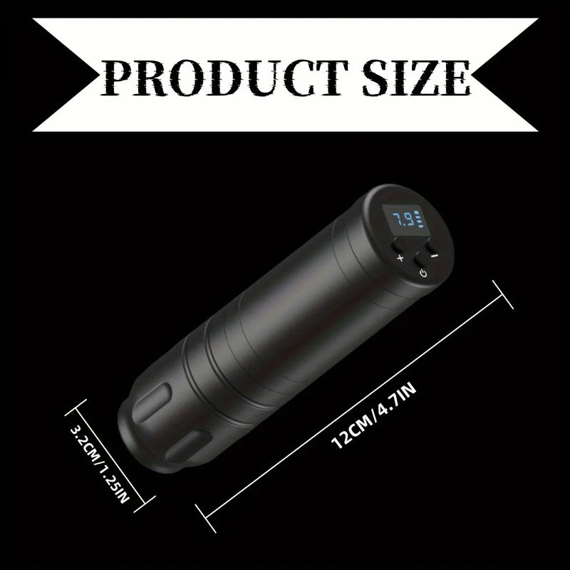 Máquina de tatuaje inalámbrica, batería de 1500 mAh, duración de batería de 6 horas, pluma de tatuaje, máquina de tatuaje, máquinas de maquillaje permanente, suministros para tatuajes