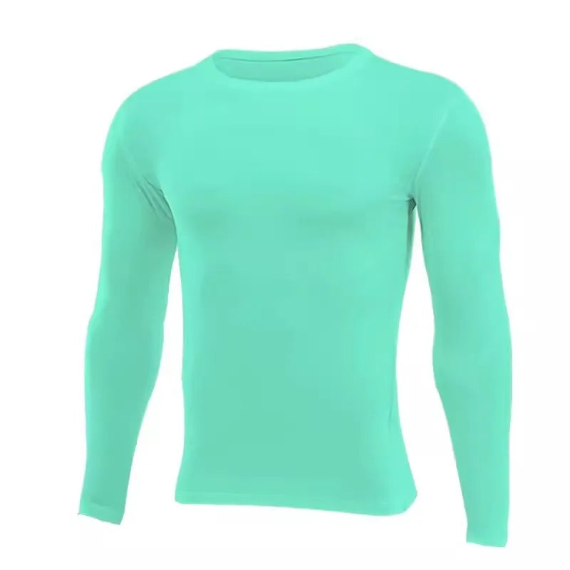 Men Women Kids Children Boy Girl Compression Running Long T Shirt Fitness Sport Basketball Football Gym Sportswear Clothes 8659