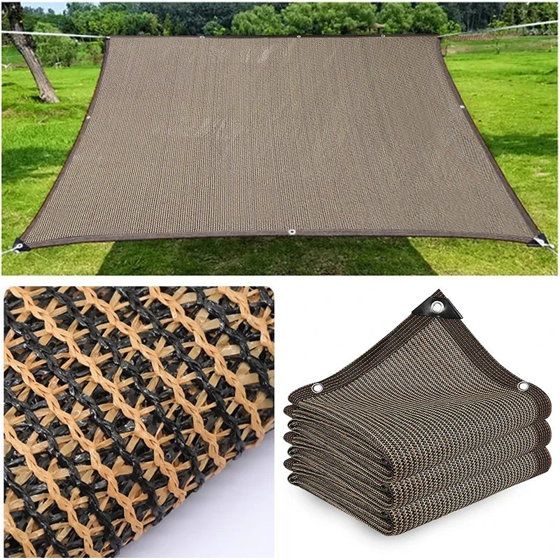 Multiple color outdoor garden sunshade net, terrace sunshade net, camping sunshade net, UV protection, HDPE sunscreen cloth, sun