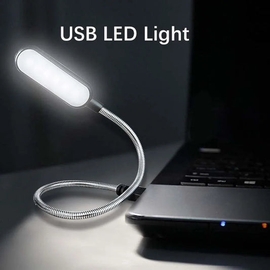 Portable USB Book Light Mini LED Reading Table Lamp Flexible 6leds Night Lights Book Lamp For Laptop Notebook PC Computer