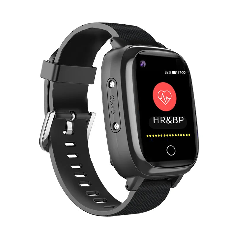 Smart Watch for Elderly Fall Detection GPS Positioning 4G SIM Card SOS Phone Call Heart Rate T