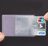 1/5/10pcs Clear Transparent Waterproof Card Cover Women Men Card Holder Case Credit Cards Bank ID Card Badge Protect Sleeve