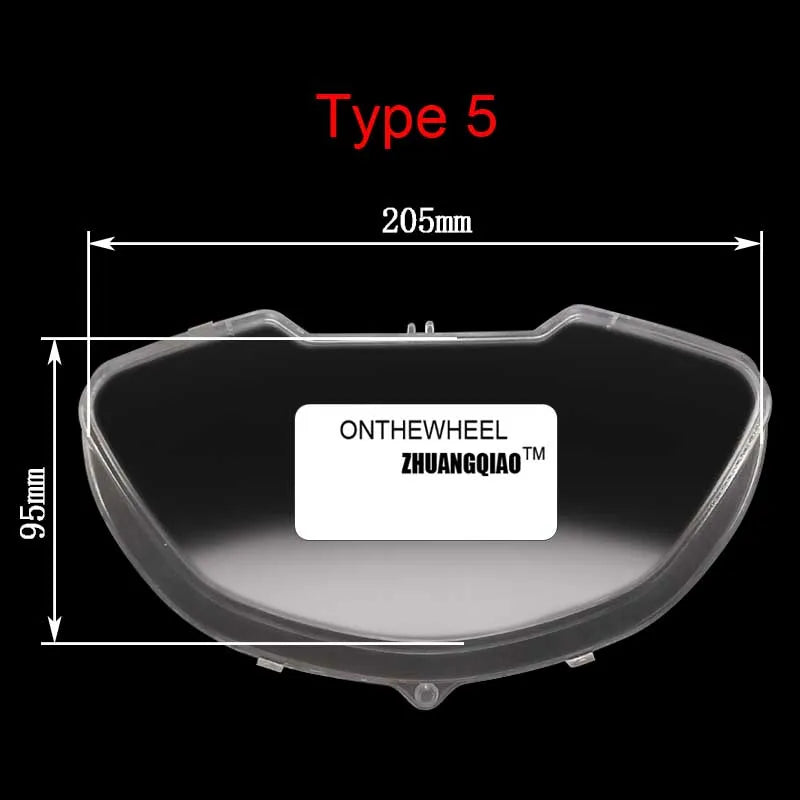 Motorcycle Motocross Moped Speedometer Tachometer Dashboard Instrument Glass Plastic Lens Cover For Scooter ATV E-Scooter