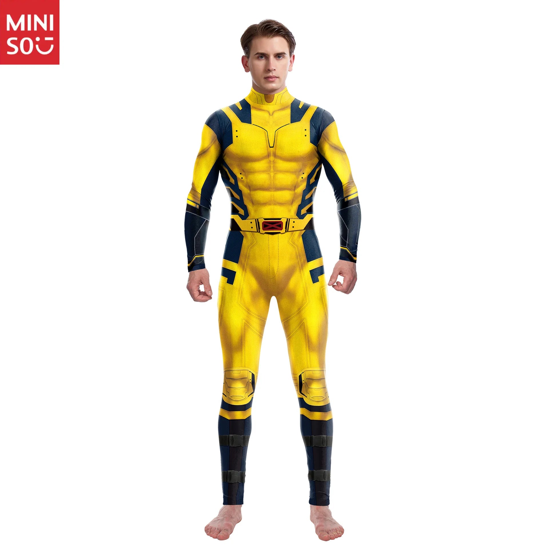 Halloween Adult Show Costume Marvel Costumes Deadpool Wolverine Cosplay Costumes Slim Jumpsuit