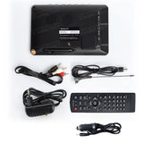 LEADSTAR D7 Portable TV DVB-T2 ATSC ISDB-T tdt DTT 7 inch Digital Analog mini small Car TV Television Support TF MP4 H.265 AC3