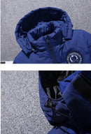 -20 Degree Down Jacket Male Winter Parkas Men White Duck Down Jacket Hooded Outdoor Thick Warm Padded Snow Coat Oversize M-4XL