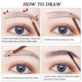 Waterproof Art Tint Makeup Eye Brow Pen 5pcs Professional Microblading Pencil Eyebrow Tattoo Tint Enhancers Cosmetic Wholesale