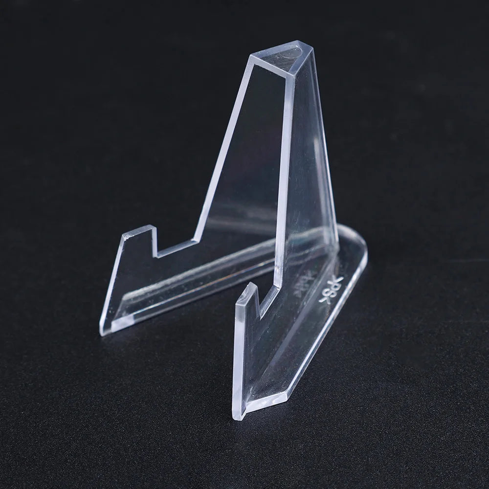 1-30Pcs Clear Acrylic Coin Display Stand Holders Small Easel Rack Trading Card Holder Support For Kpop Idol Card Organizer