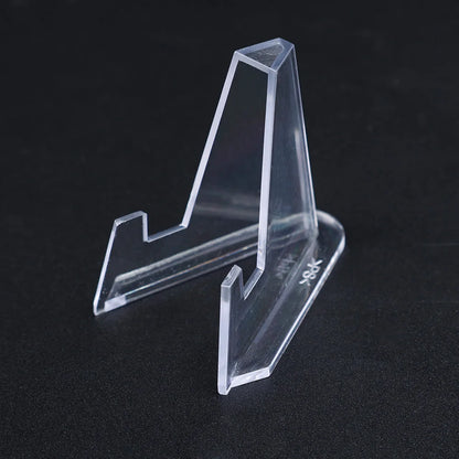 1-30Pcs Clear Acrylic Coin Display Stand Holders Small Easel Rack Trading Card Holder Support For Kpop Idol Card Organizer