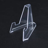 1-30Pcs Clear Acrylic Coin Display Stand Holders Small Easel Rack Trading Card Holder Support For Kpop Idol Card Organizer