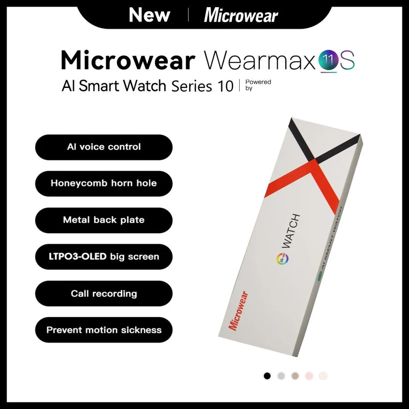 Microwear W10 Pro Smart Watch Other Name S10 Smartwatch W10Pro W10P Top Quality With Amoled Screen