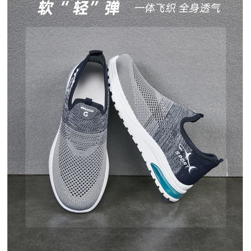Men's summer shoes 2025 new lazy shoes breathable mesh casual sports shoes man comfortable cheap shoes clearance free shipping