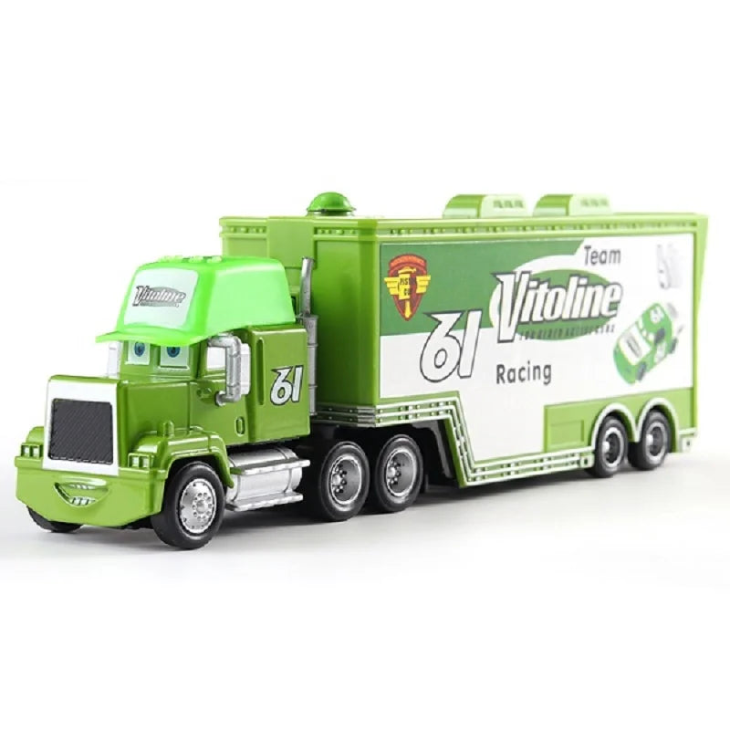 Disney Pixar Cars 2 3 Juguetes Rayo McQueen Camión Jackson Storm Tío Mack 1:55 Camión de fundición Modelo de remolque Niño niños Regalo