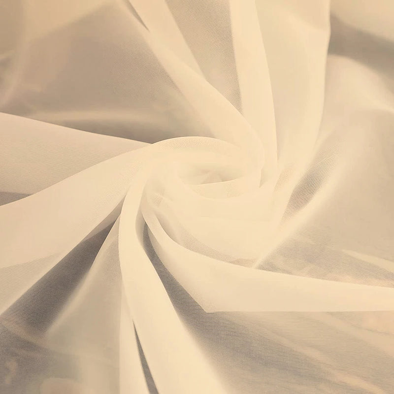 Sheer Curtains for Bedroom Windows Casual Solid White Yarn Tulle Curtain for Nursery/Living Room Kitchen Window Treatments