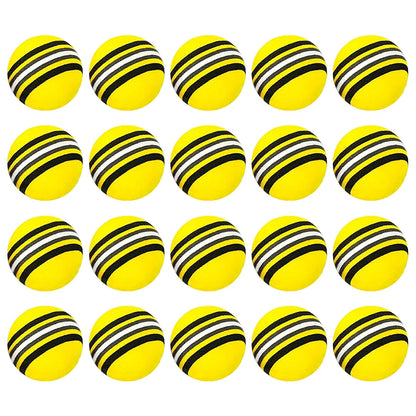 20pcs Golf Balls Light Rainbow Ball Range Ball 42mm Diameter Red Blue Yellow 3 Colors Pracitce Sports Ball Indoor Outdoor