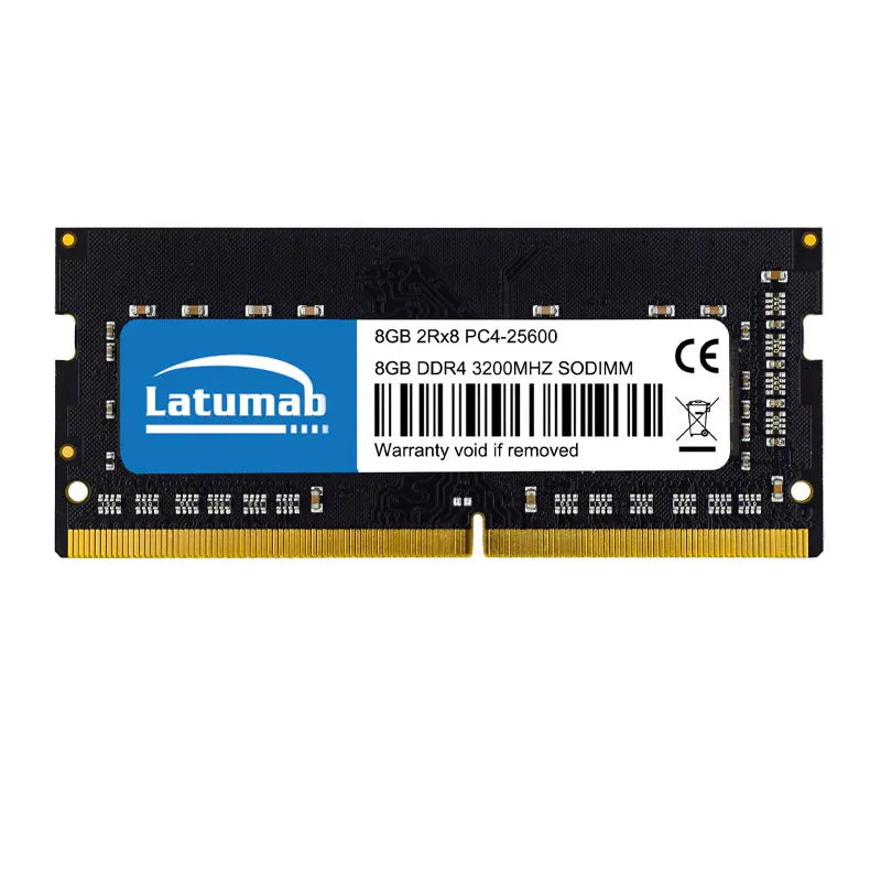 Latumab SODIMM Memoria DDR4 DDR3 DDR3L DDR2 16GB 8GB 4GB 2GB 3200 2666 2400 2133 1866 1600 1333 800 667 MHz Laptop Ram Memoria