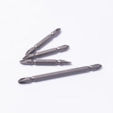 Stanley-Long Precision Screwdriver Bits, Shockproof, Phillips, Slotted, PH2, Drill Bits, 1/4 bit, HRC60, ± 2 S2, 110mm, 65mm