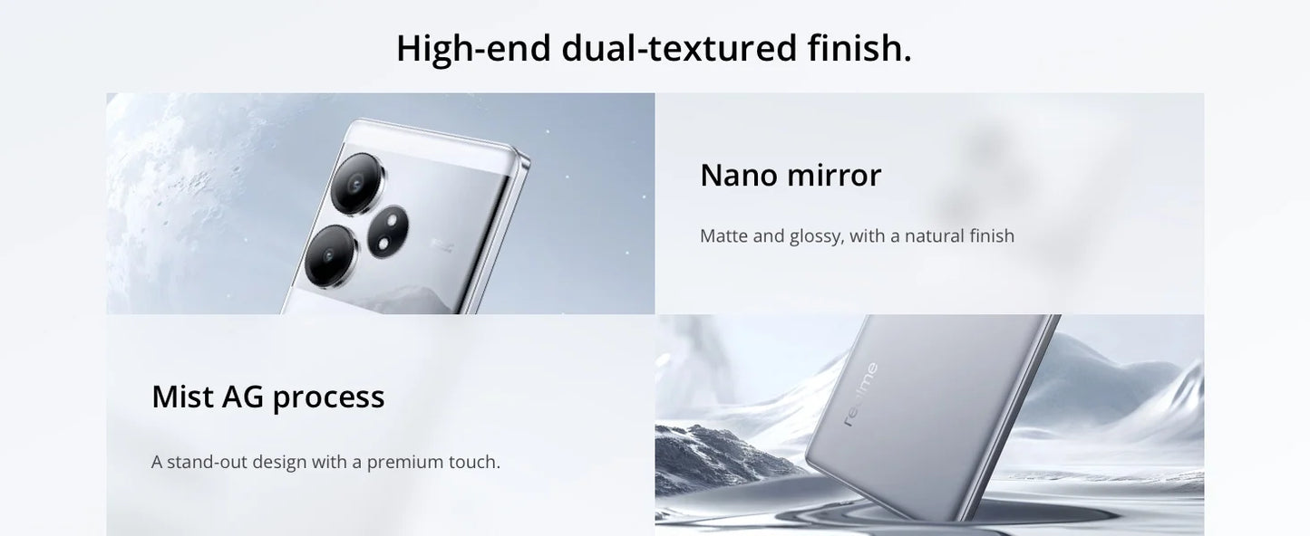 Global Version realme GT 6T 5G Smartphone 6000nit Hyper Display 120W SUPERVOOC Charge Snapdragon 7+ Gen 3 5500mAh Battery 50MP