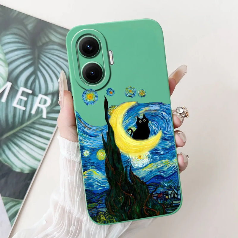 For Xiaomi Poco F7 Phone Cover For Redmi Turbo 4 Pro 5G Case Silicone Cute Cartoon Fashion Luxury Love Shockproof Bumper Funda