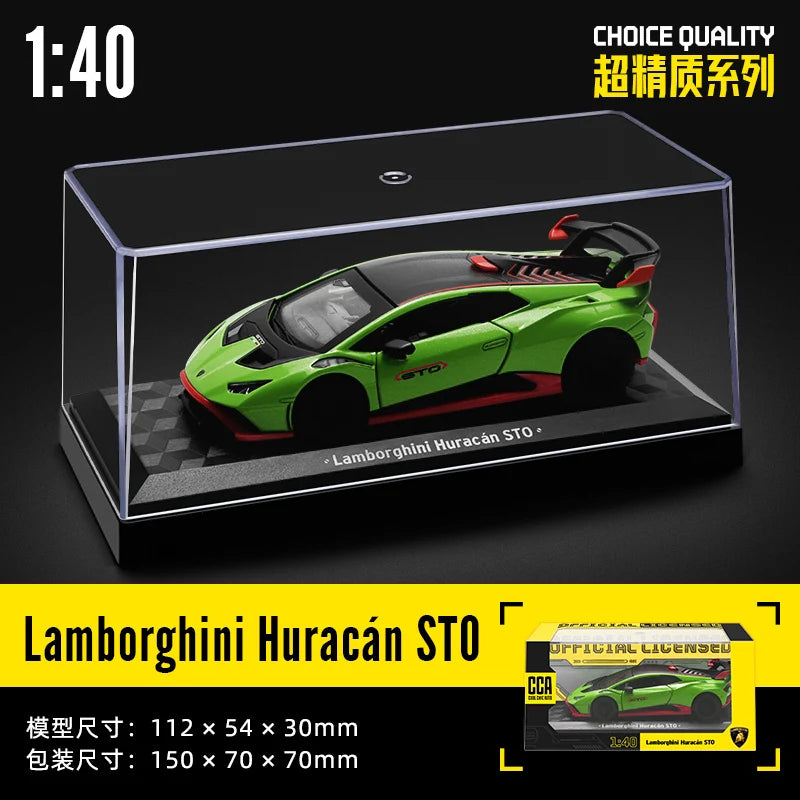 CCA 1:43 BMW Gulf Oil Station Shell Station McLaren Lamborghini Series Racing Alloy Car Model Toy Car Casting Pullback Function