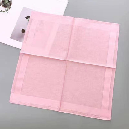 Men High Quality Cotton Handkerchief To Send Elders Square Scarf Retro Napkin Soft Sweaty Women Quick Drying Pocket Handkerchief
