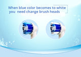 Cepillo de dientes eléctrico Oral B para adultos, recargable, con rotación, blanqueamiento 3D y cabezales de regalo.