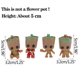 Home Decoration Crafts Miniature Model Office Desktop Display Cartoon Groot Figurines Handicrafts Decor Tree Man Ornament 5CM